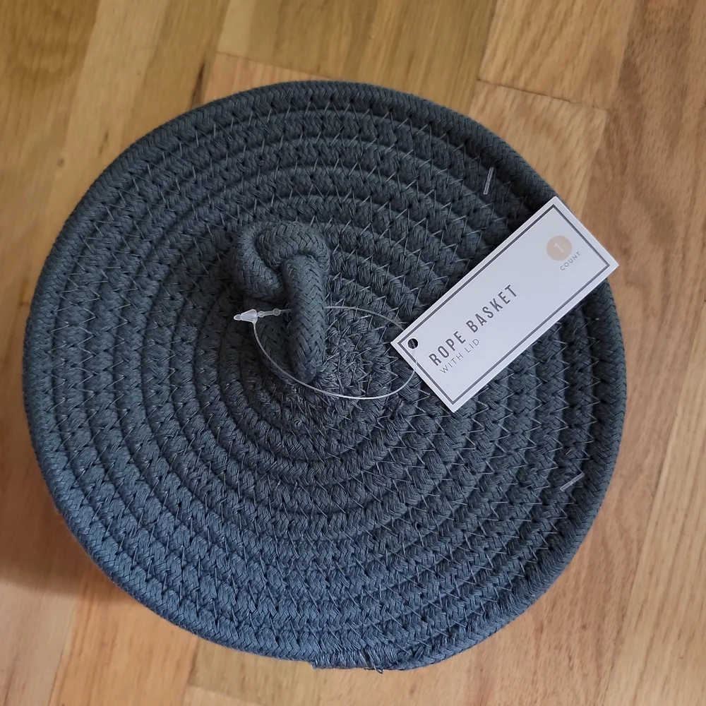 Rope Basket With Lid | Home Decor